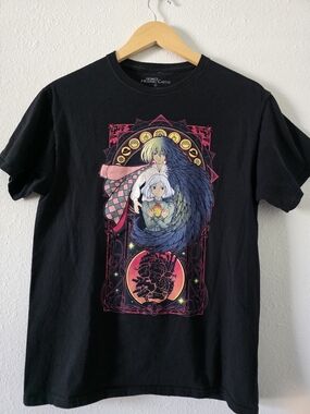 Rare Howl's Moving Castle Ghibli Vintage Anime T-Shirt M Original 2004